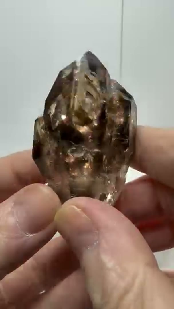 Smokey Quartz and Amethyst from Goboboseb