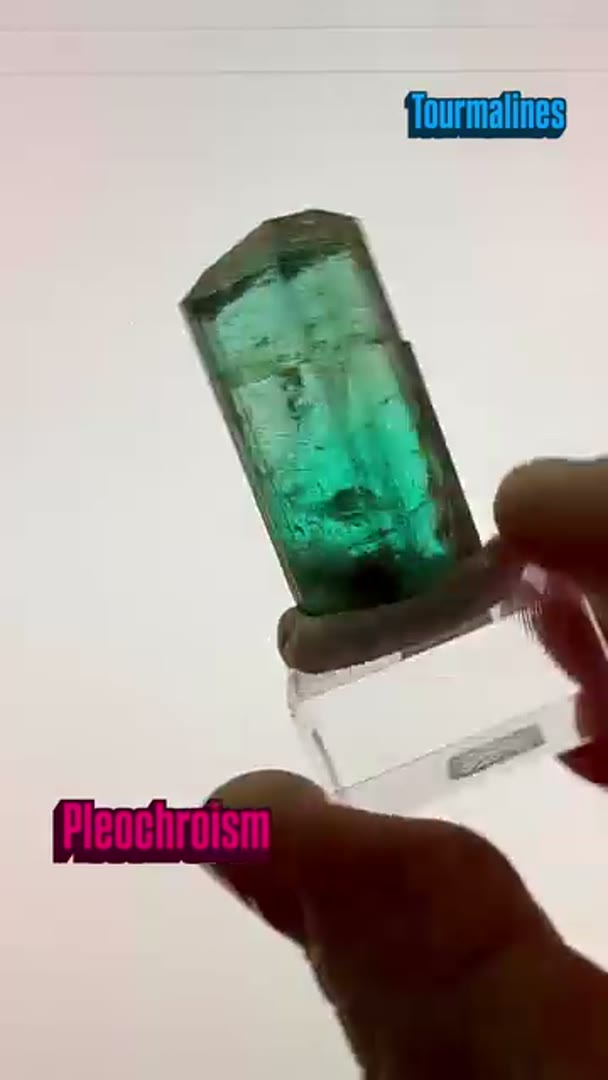 PLEOCHROISM… Tourmalines that have that color pleo play