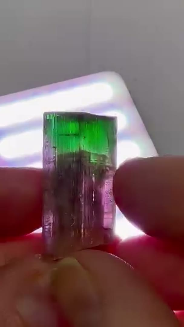 Barra do Salinas Pink Green tourmalines (available) are known for their…