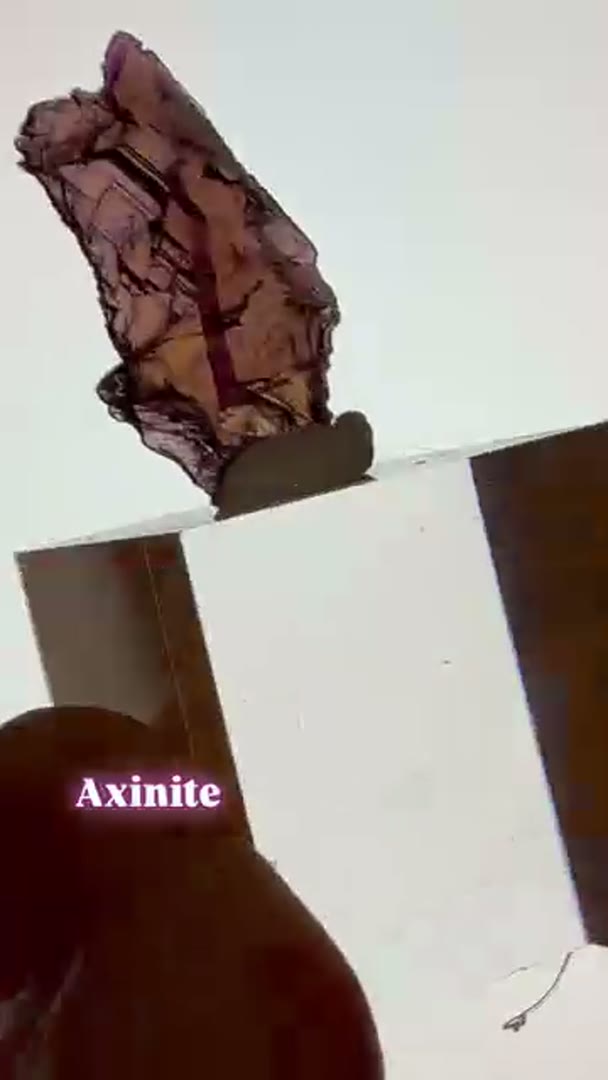 Super glasslike Axinite w amazing pleochroism , Pakistan