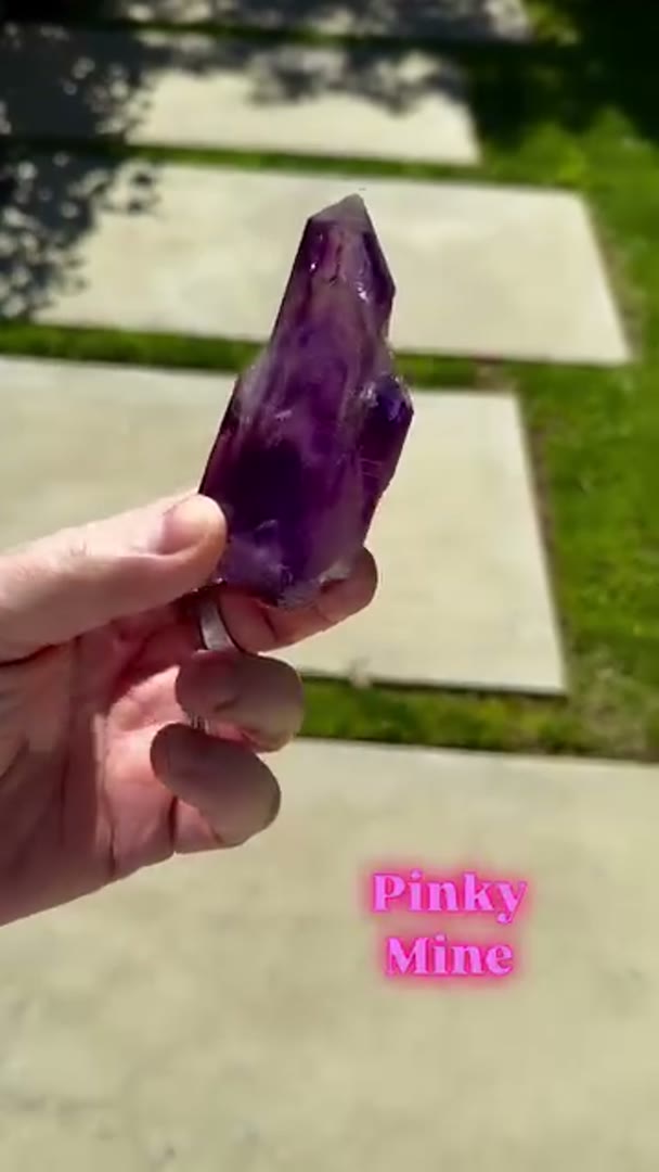 Absolute Stunner Pinky Mine Amethyst w custom base