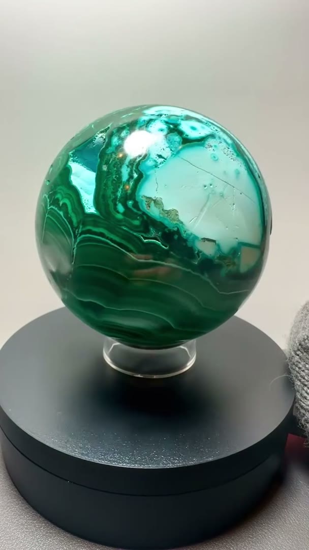 Malachite & Chrysocolla Sphere  2