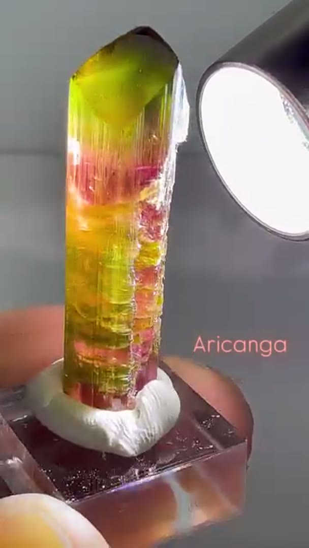 Here a super gemmy tourmaline from Aricanga Mine in Brazil
