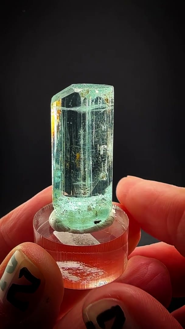 This 15.2 gram gem aquamarine from the legendary Shigar Valley, Skardu…