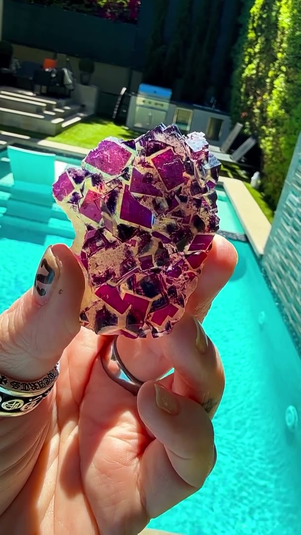 Purple Geometry. Collector Magic