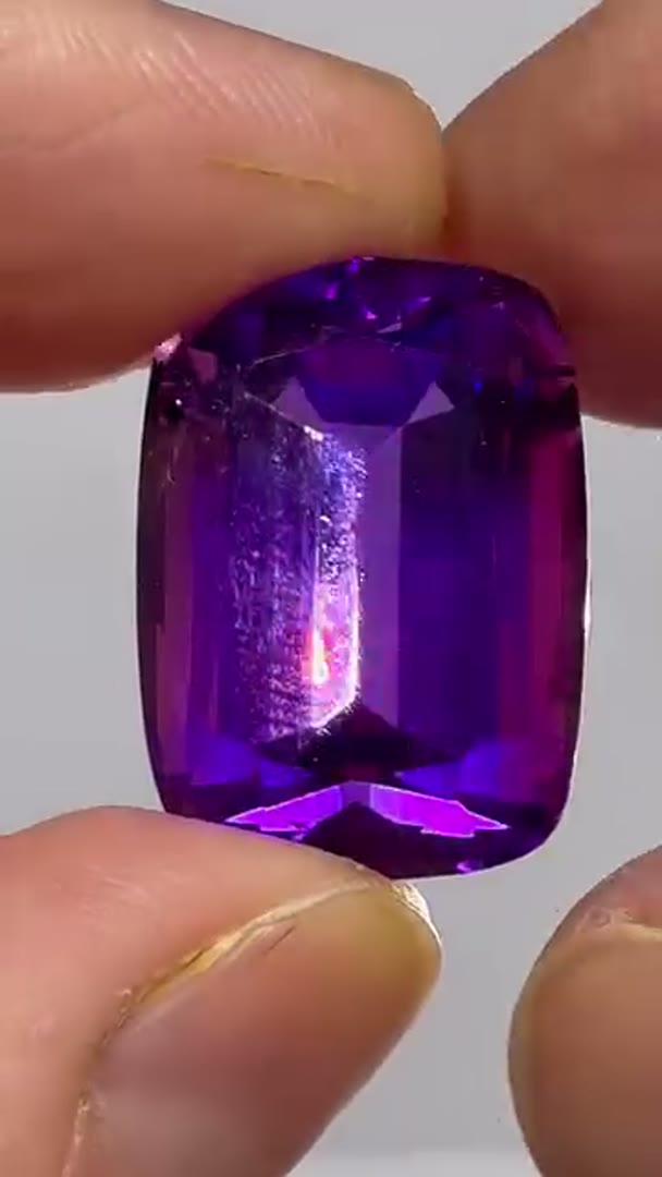 Amethyst Cushion Facet 35.66 carats
