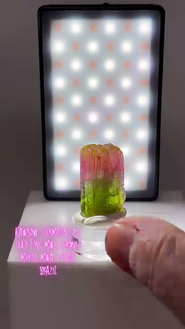 Rainbow Tourmaline  - Ouro Fino Mine, Coronel Murta, Minas Gerais, Brazil
