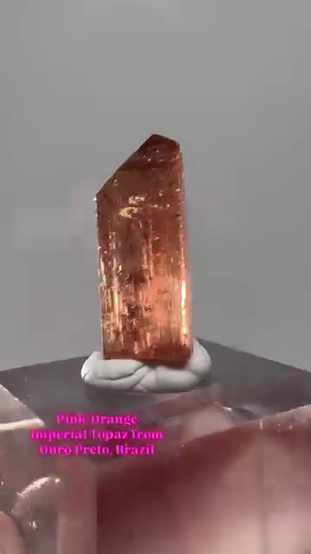 Imperial Topaz from Ouro Preto, Brazil