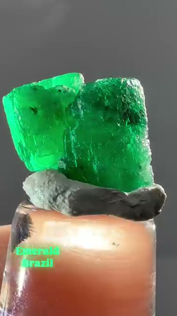 Emerald from the Emerald mines, Campos Verdes, Goiàs, Brazil