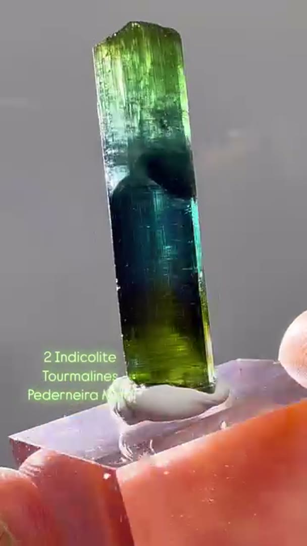 Indicolite Tormalines from the Pederneira Mine