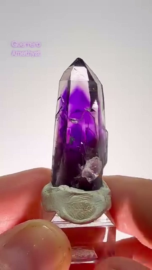 Guerrero amethyst, known for its fine quality and deep reddish-purple color,…