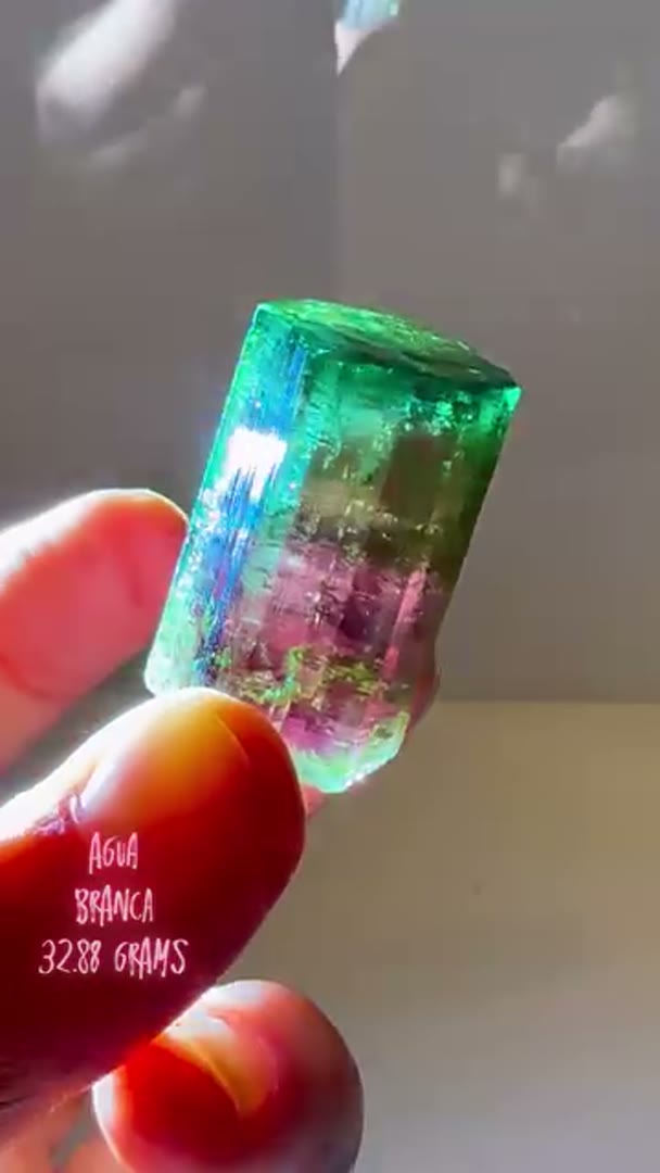 Agua Branca tourmaline 32.88 grams (available) are known for their vibrant…
