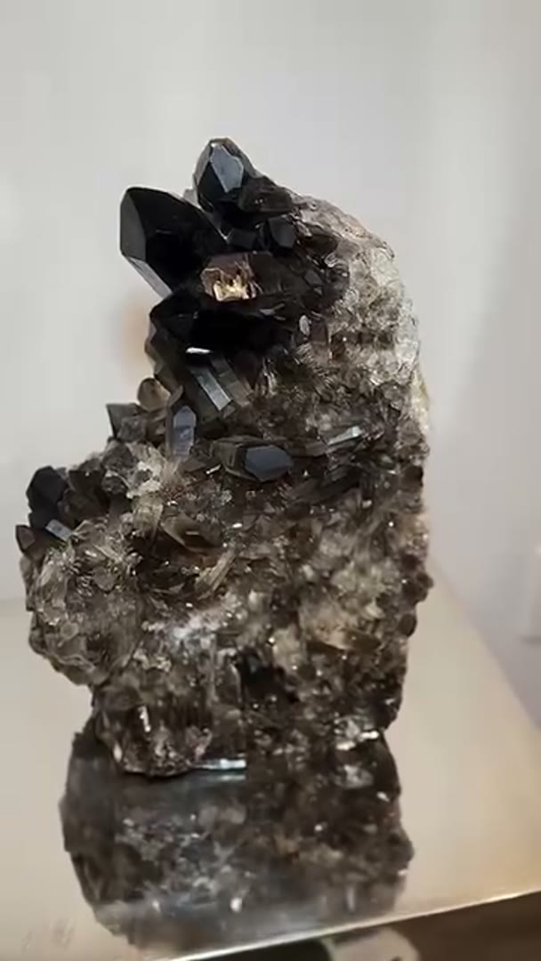 Smokey Quartz Crystal Clusters