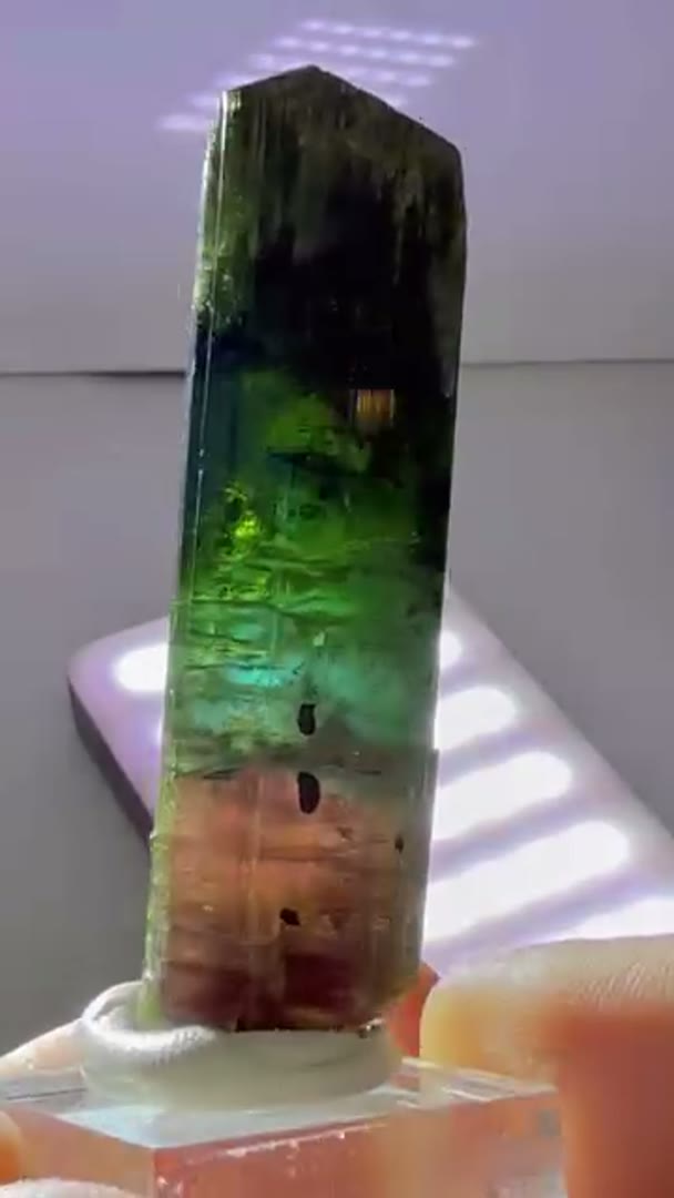 Barra do Salinas Pink Green tourmalines (available) are known for their…