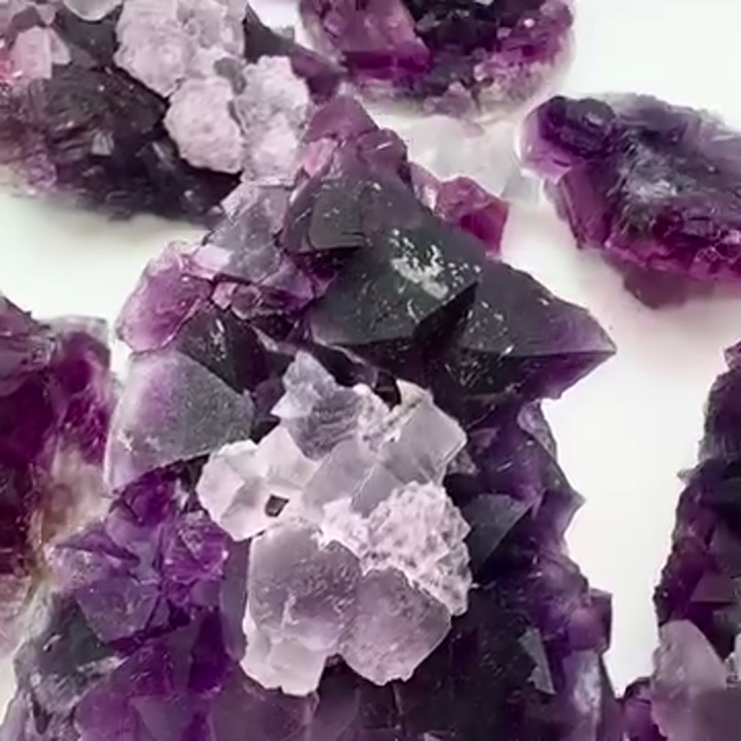 Secondary crystal color fluorite from Zhejiang, China