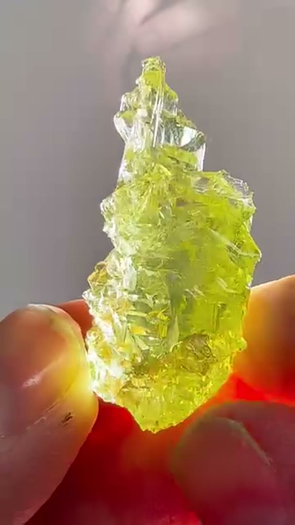 Etched Heliodor - Volyn deposit, Ukraine