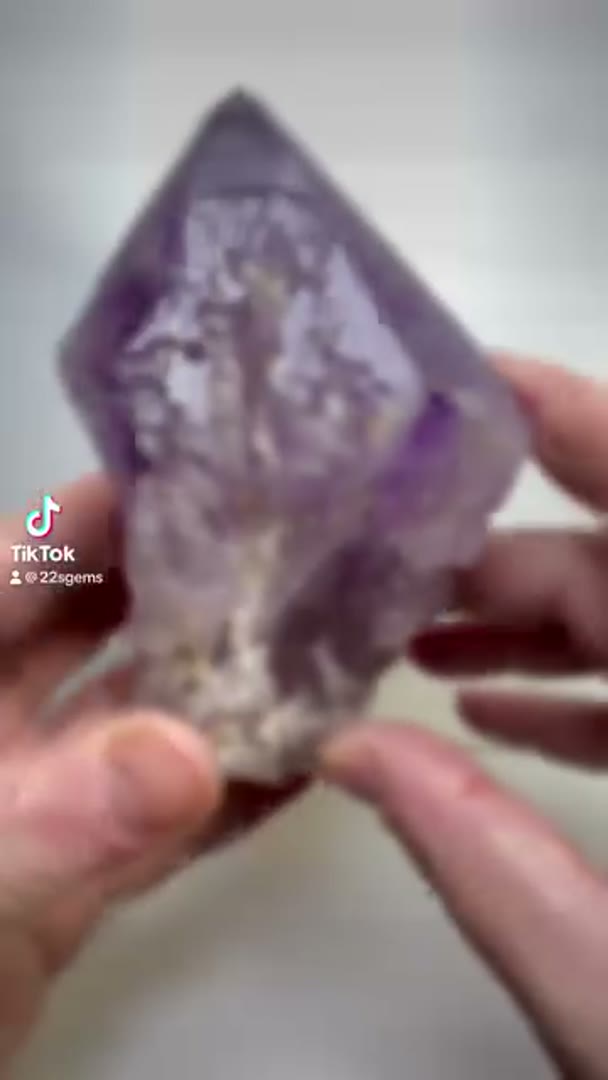 Etched Lemurian Amethyst