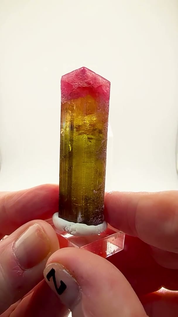 Siberian fire frozen in crystal form