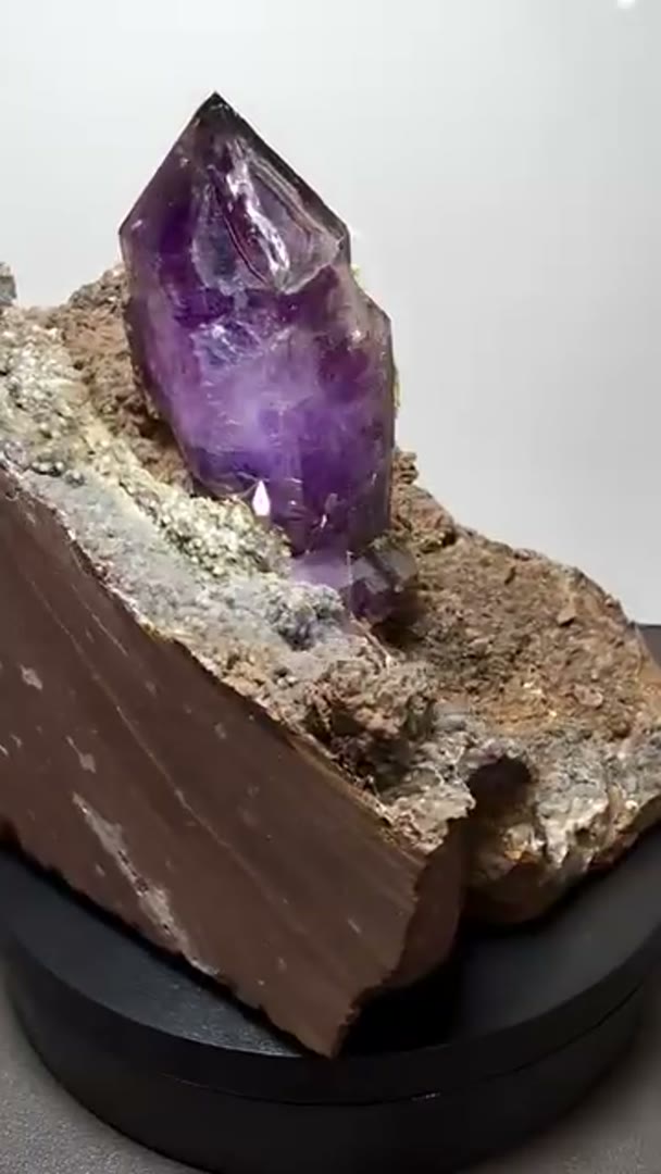 Absolute Stunner Pinky Mine Amethyst on Matrix