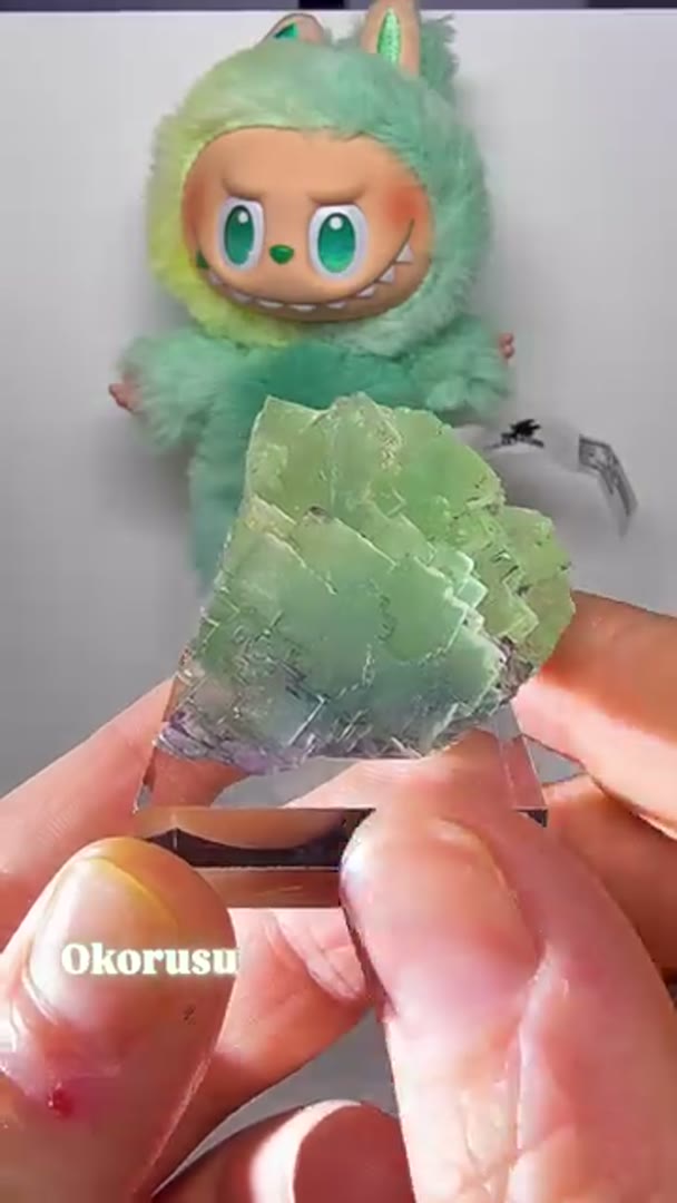 Match your Okorusu Fluorite to your Labubu!