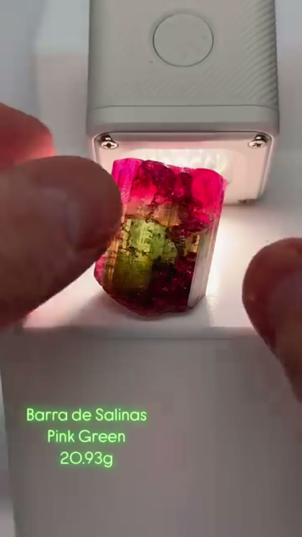 Barra de Salinas Pink Green tourmalines (available 20.93g) are known for…