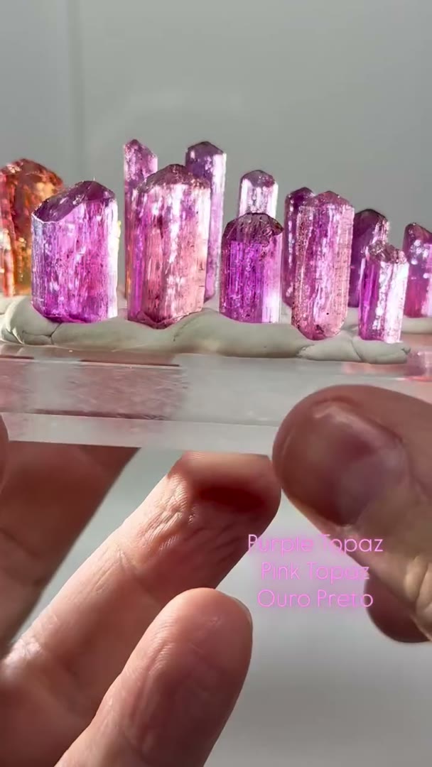 New arrivalsImperial Purple Topaz and Pink Topaz from Ouro Preto, Brazil…