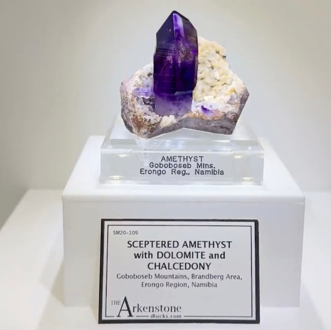 SCEPTERED AMETHYST with DOLOMITE and