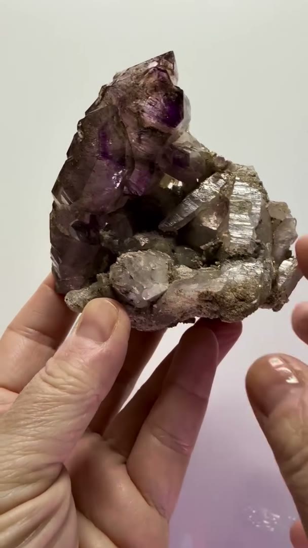 Shangaan Amethyst Chibuku on matrix from the Chibuku Mine
