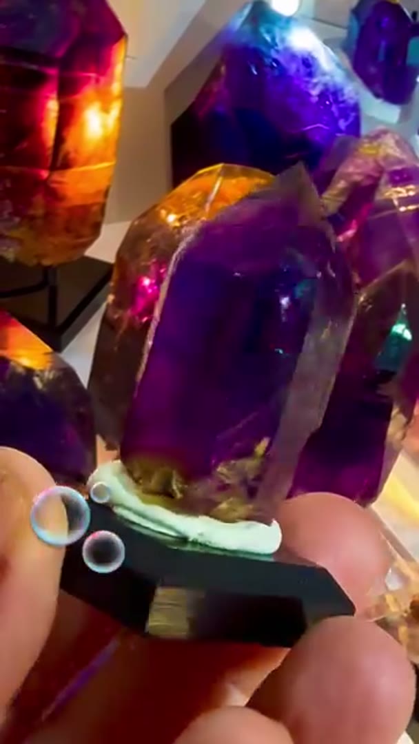 A stunner glassy gem w juicy enhydro  Buks Claim Amethyst