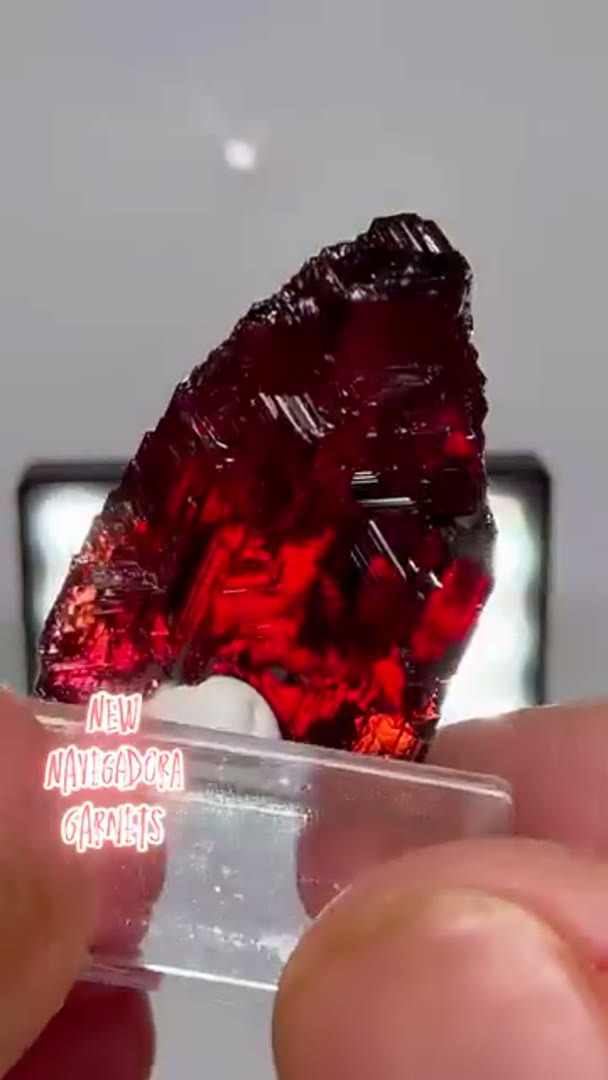 Navegadora garnet specifically spessartine, from the Navegadora Mine in…