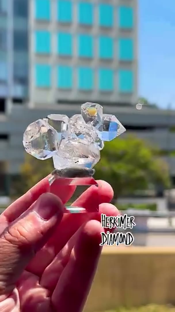 Stunner Herkimer Diamond Cluster