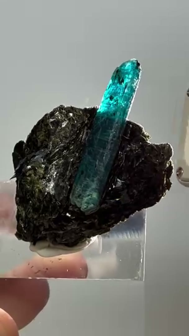 Ocean kyanite, a vibrant teal-colored variety of kyanite, is exclusively…