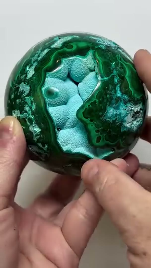 Malachite & Chrysocolla Sphere