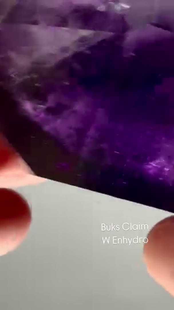 BUKS CLAIM Amethyst Beauty w Enhydro