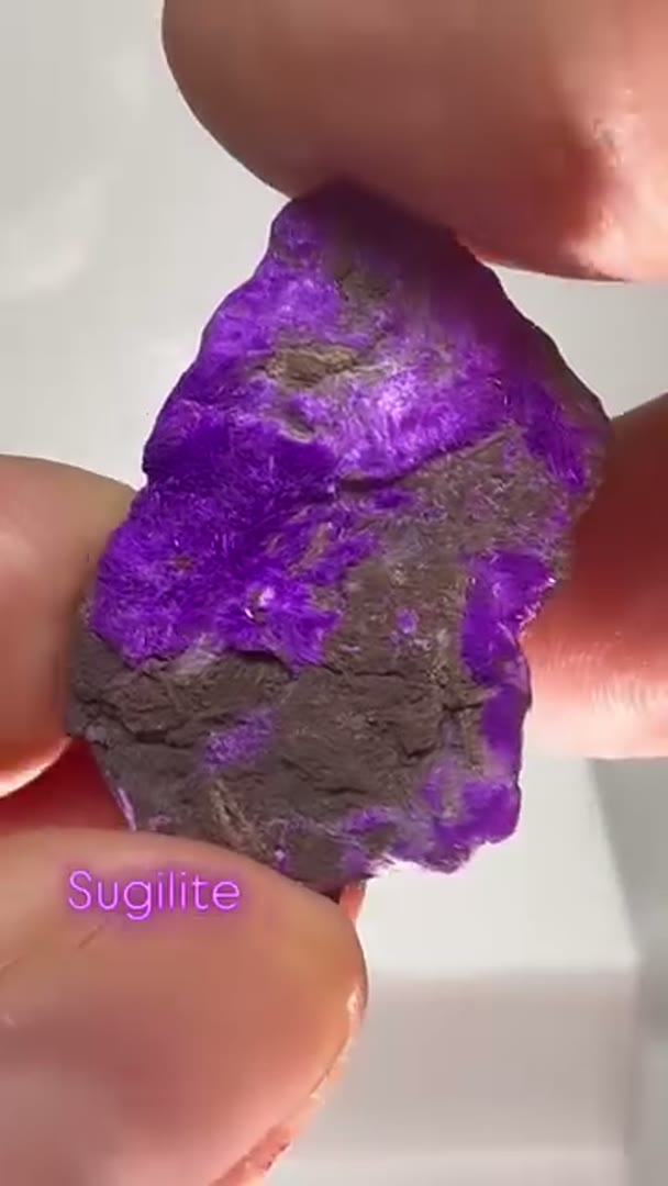 Sugilite is a purple, pink, or occasionally colorless mineral with a…