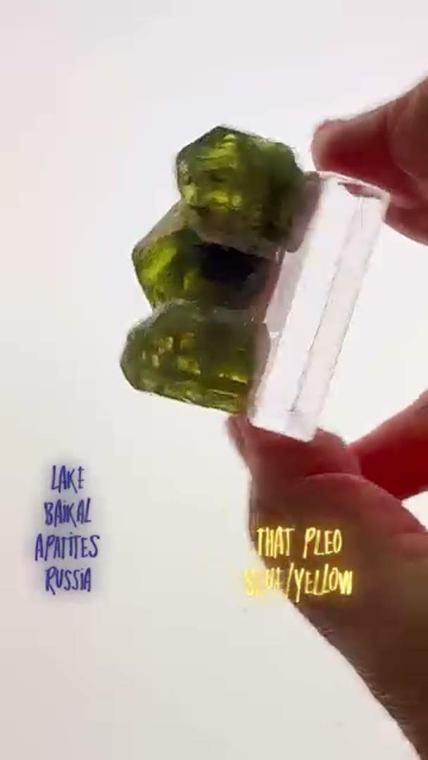 Just in… THAT PLEO!!! Apatites from  Lake Baikal Siberia Russia