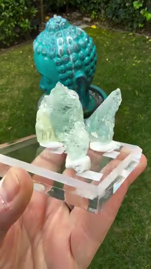 Etched topaz is a silicate mineral that some believe has healing and other…