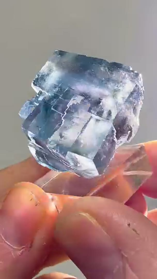 Yaogangxian Blue Phantom Fluorite  from  Hunan