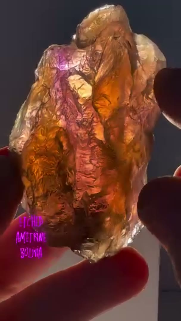 Beauty Etched Ametrine from Bolivia