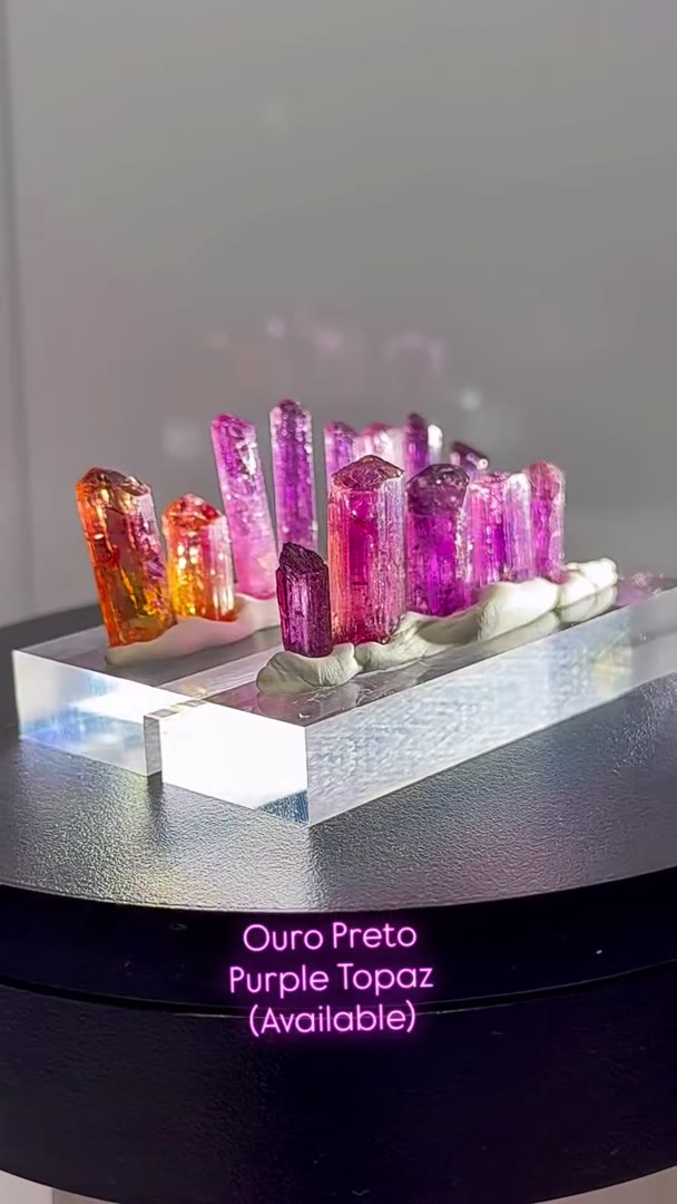 New arrivalsImperial Purple Topaz and Pink Topaz from Ouro Preto, Brazil…
