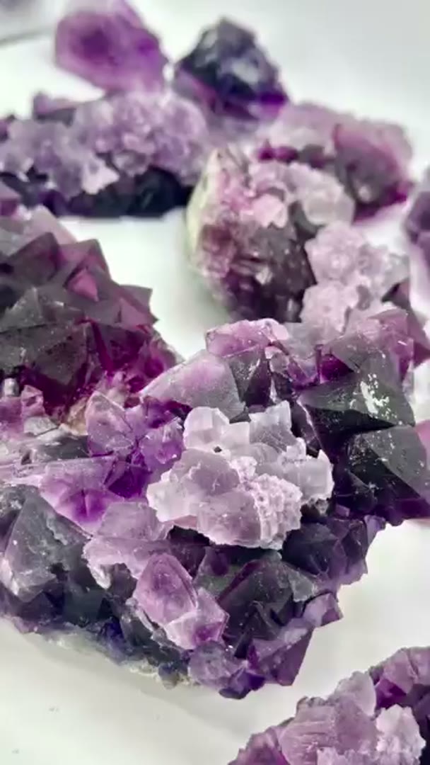Secondary crystal color fluorite from Zhejiang, China