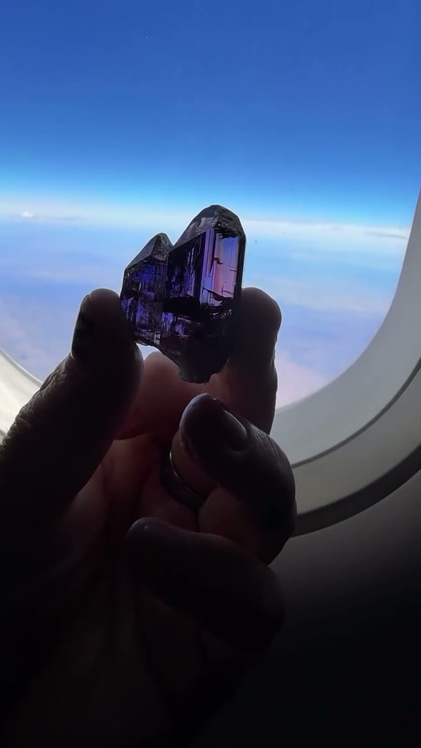 10,000 feet above the ground… and somehow this natural, unheated Tanzanite…