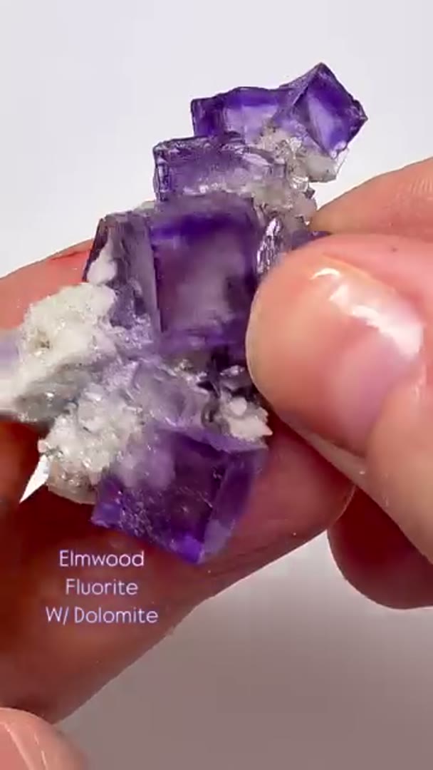 Elmwood Fluorite with Dolomite