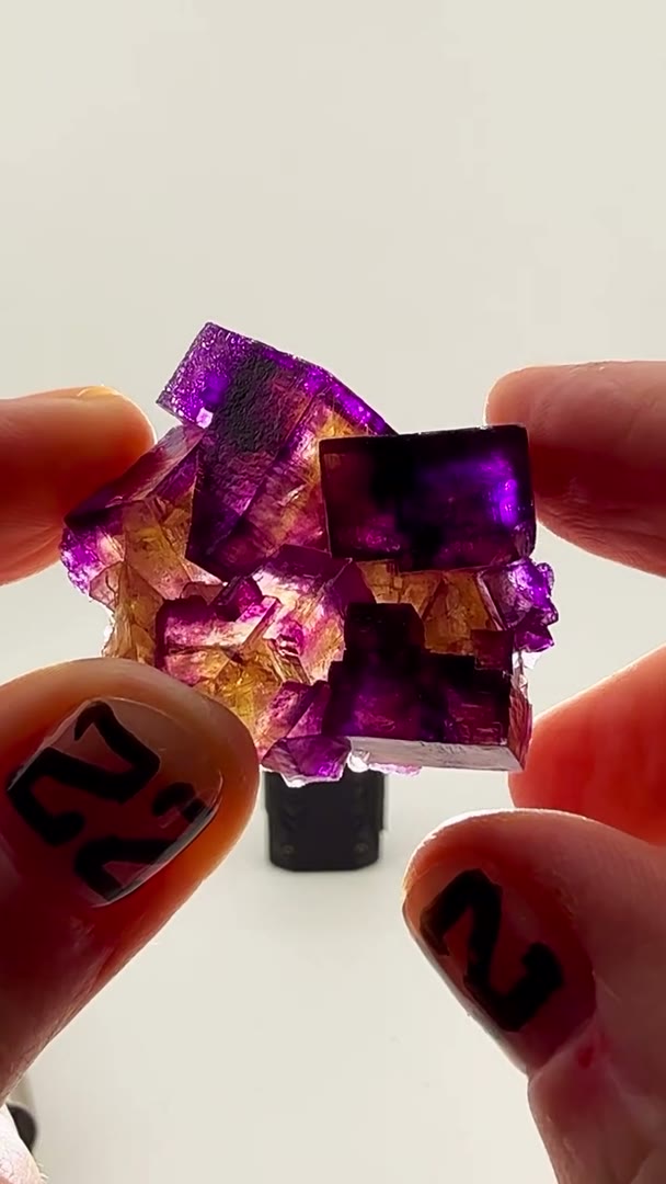 A tiny masterpiece from one of the most legendary fluorite localities on Earth