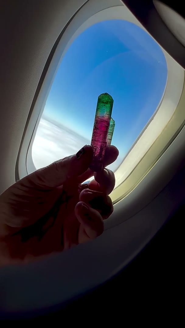 Cruising above the clouds with a crystal born deep within the Earth
