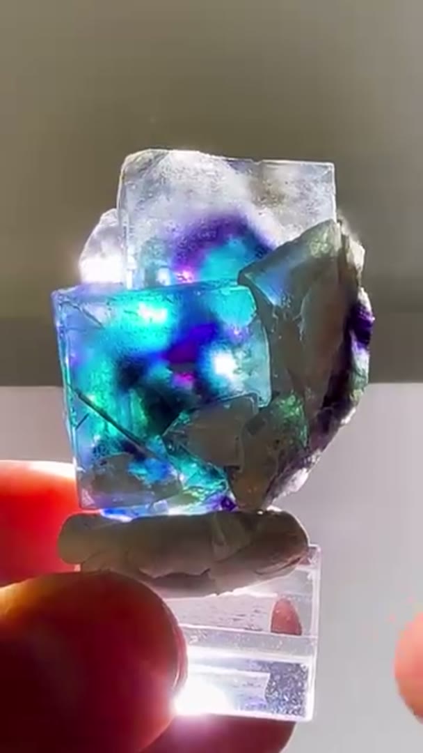 D Pocket Blue Okorusu Fluorite