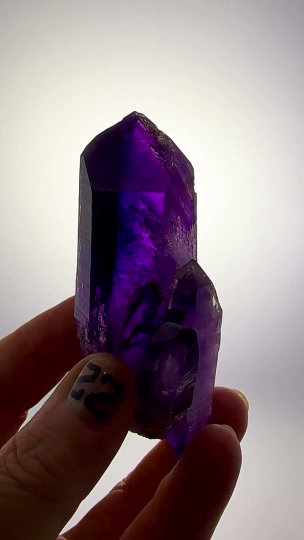 Blurple perfection from one of Namibia’s most coveted amethyst localities