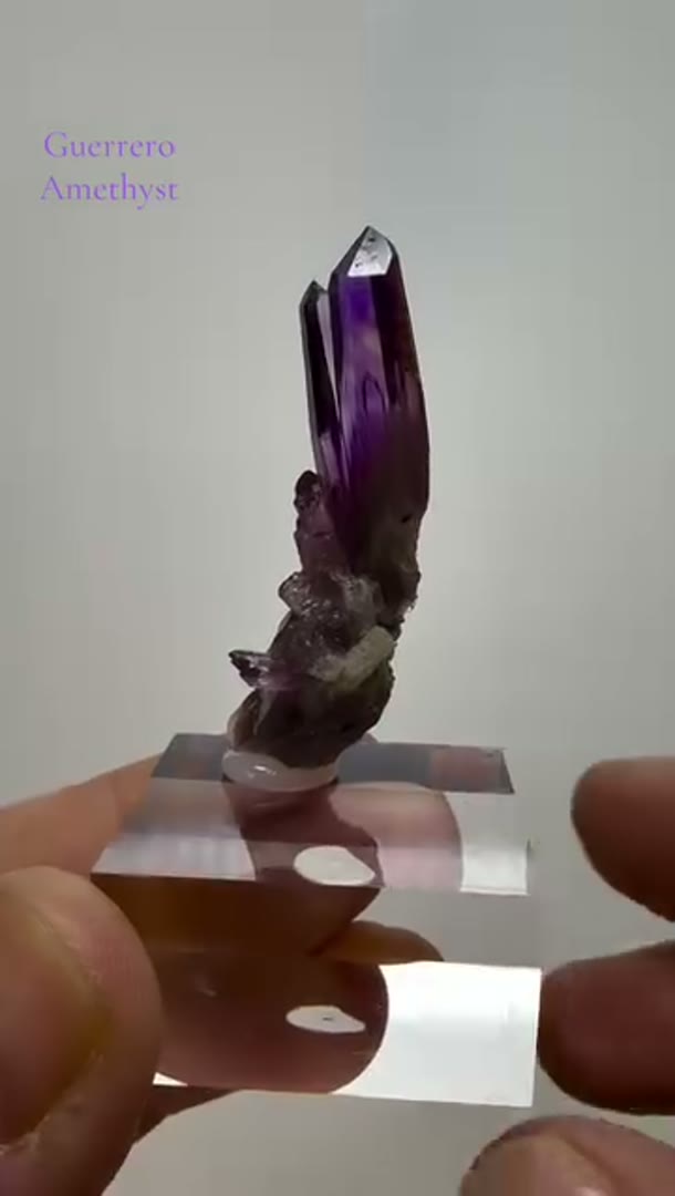Guerrero amethyst, known for its fine quality and deep reddish-purple color,…