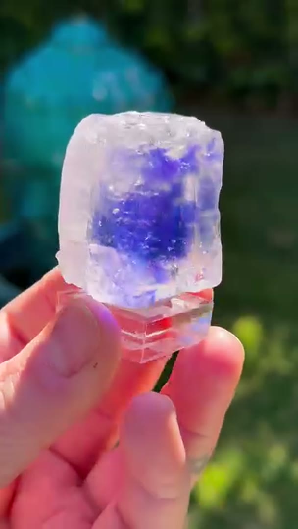 Blue Halite from Tuzluca, Turkey