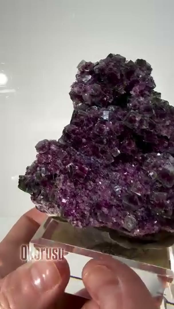 Teal Window Purple Core Okorusu Fluorite